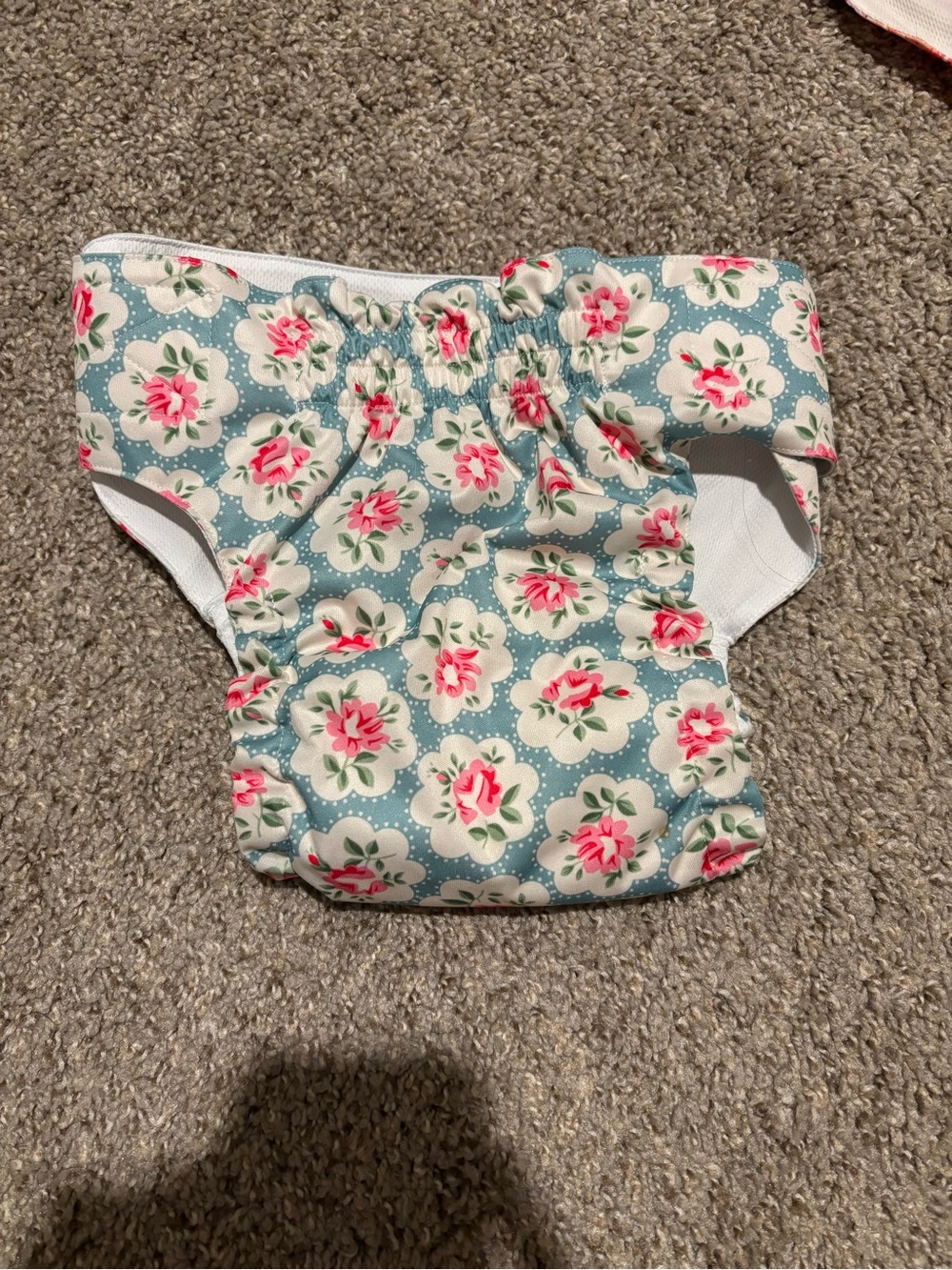 3 sets of new Reusable Floral Print Doggie Diapers- size large -65lbs-ish dog
